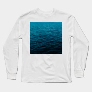 Blue Ocean Waves Long Sleeve T-Shirt